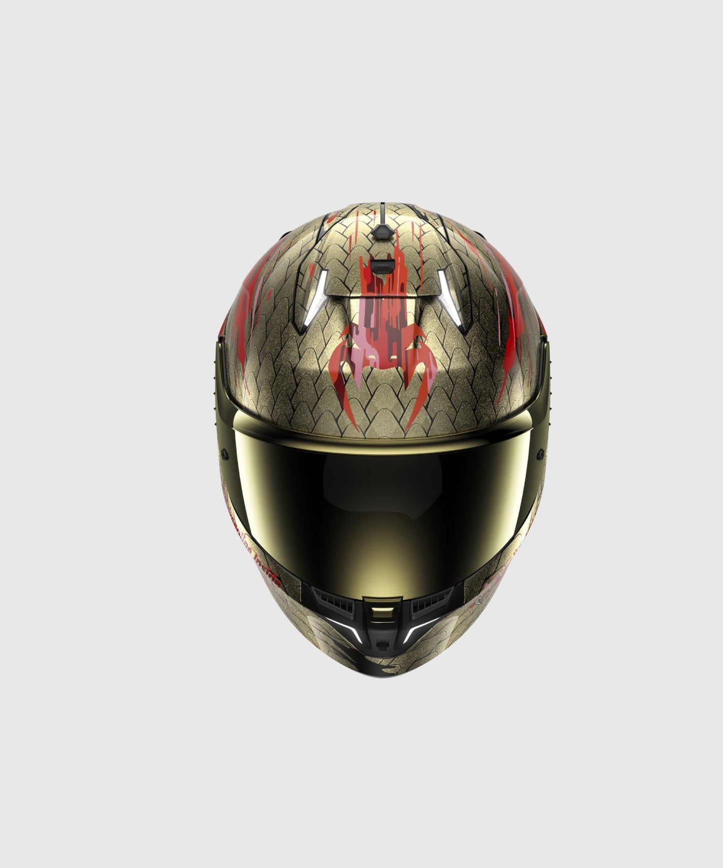 Venum x Shark SKWAL i3 Motorcycle Helmet - Red/Gold