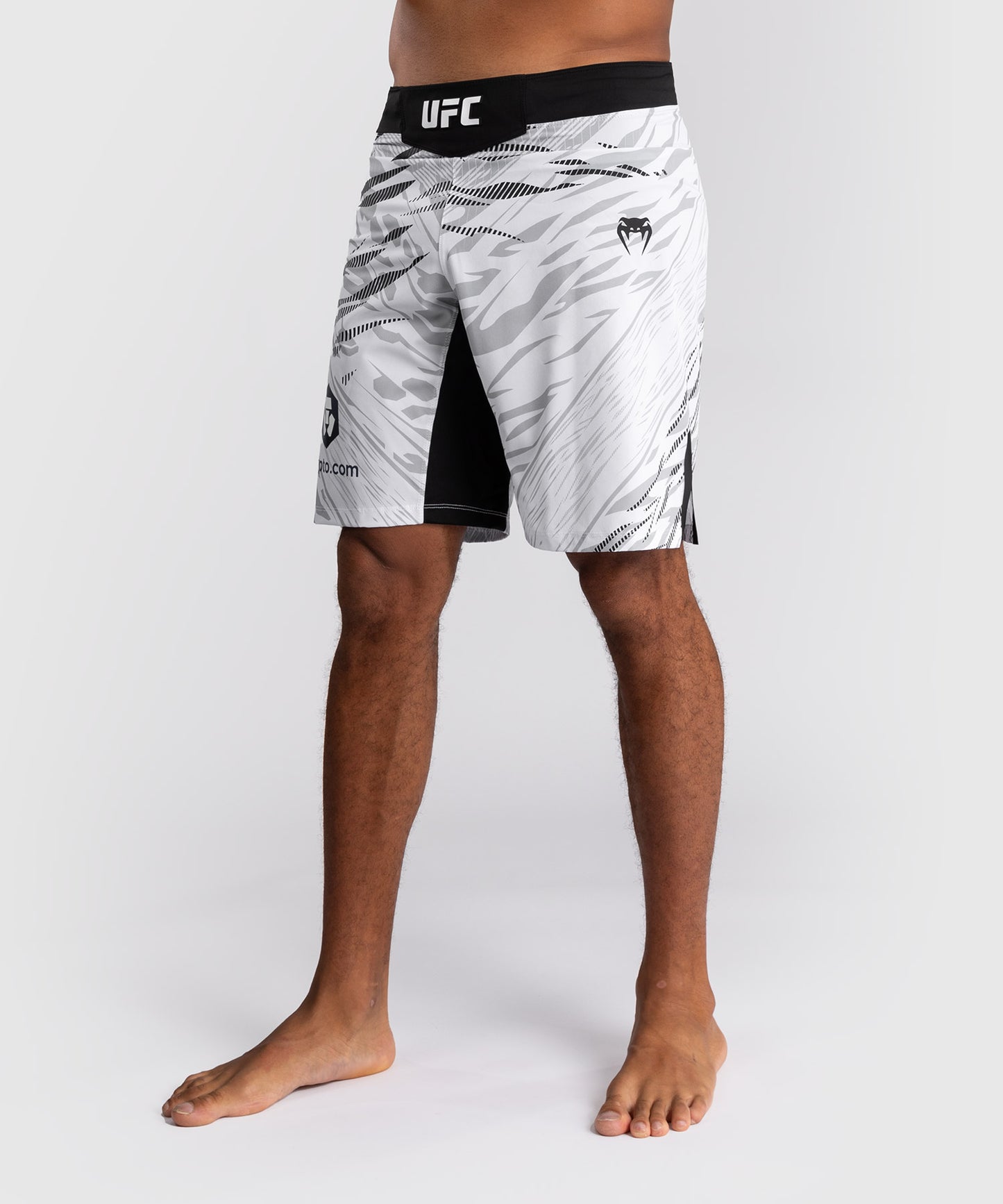 Shorts de Combat pour Hommes UFC Fusion by Venum Authentic Fight Night - Coupe Longue - Blanc