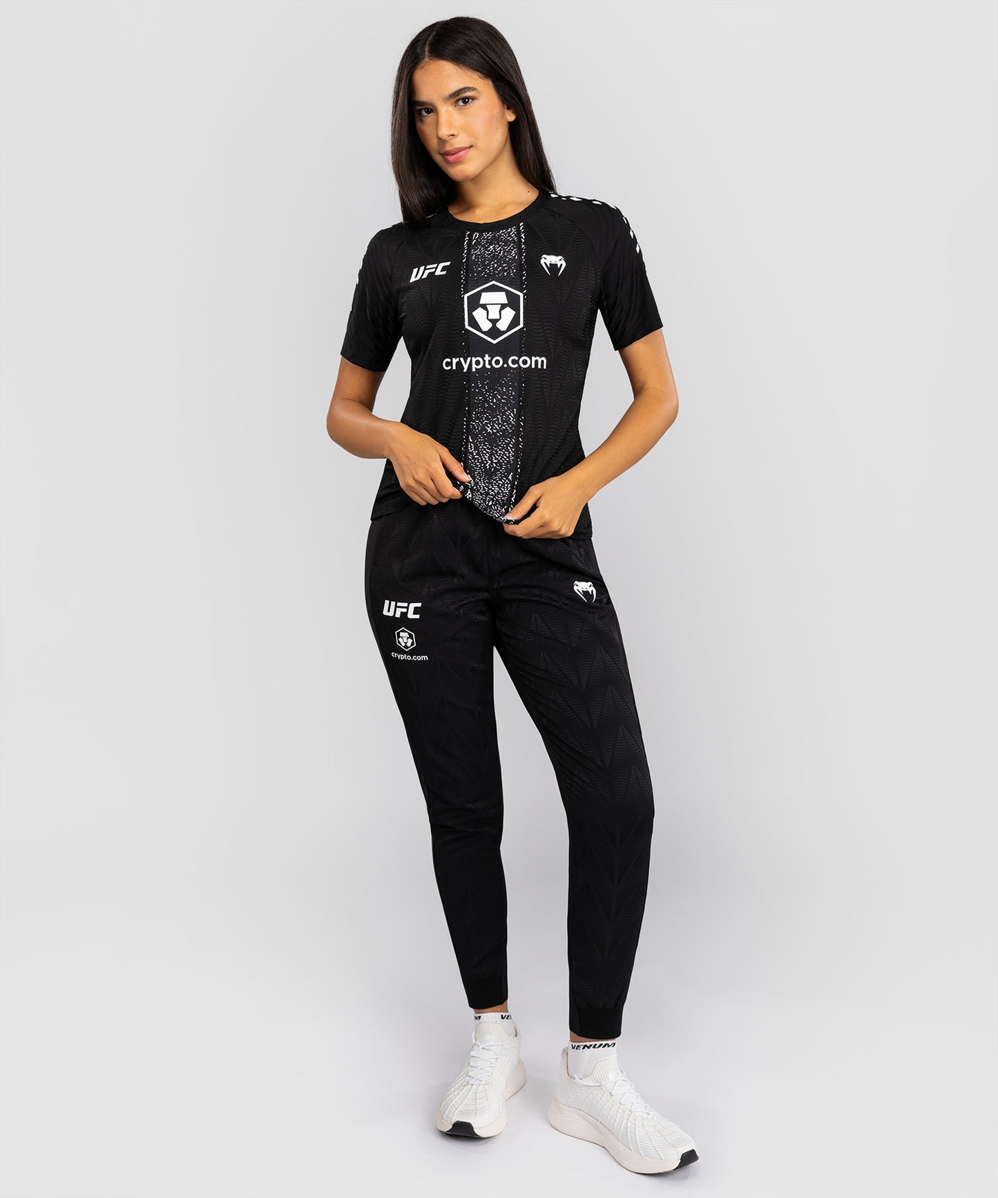 UFC Zenith by Venum Authentic Fight Night Offizielles Walkout-Trikot Damen - Schwarz
