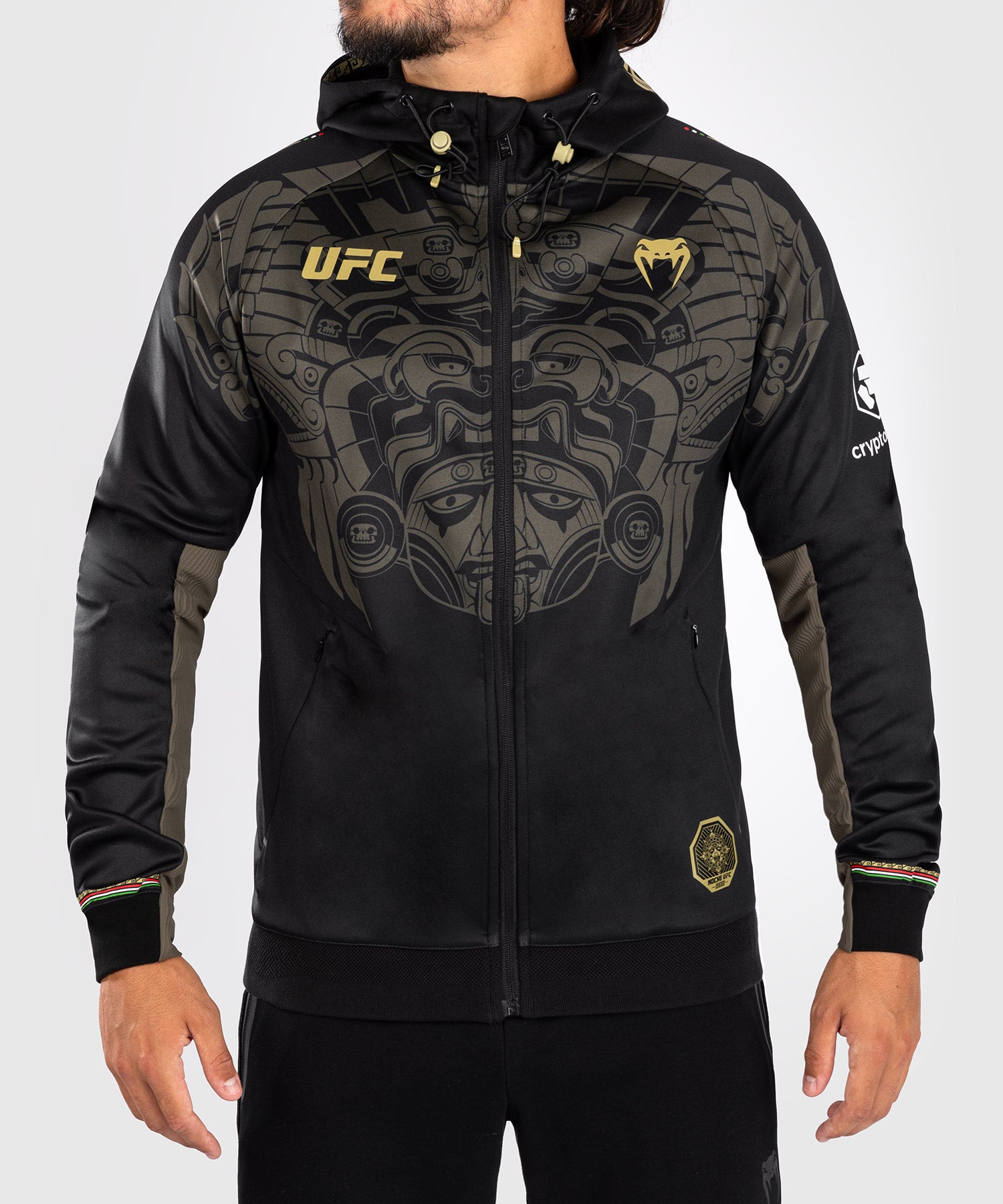 本物 Authentic NOCHE UFC VENUM ジャージーLサイズ Noche UFC By Venum Authentic Fight Night Men's Walkout Hoodie