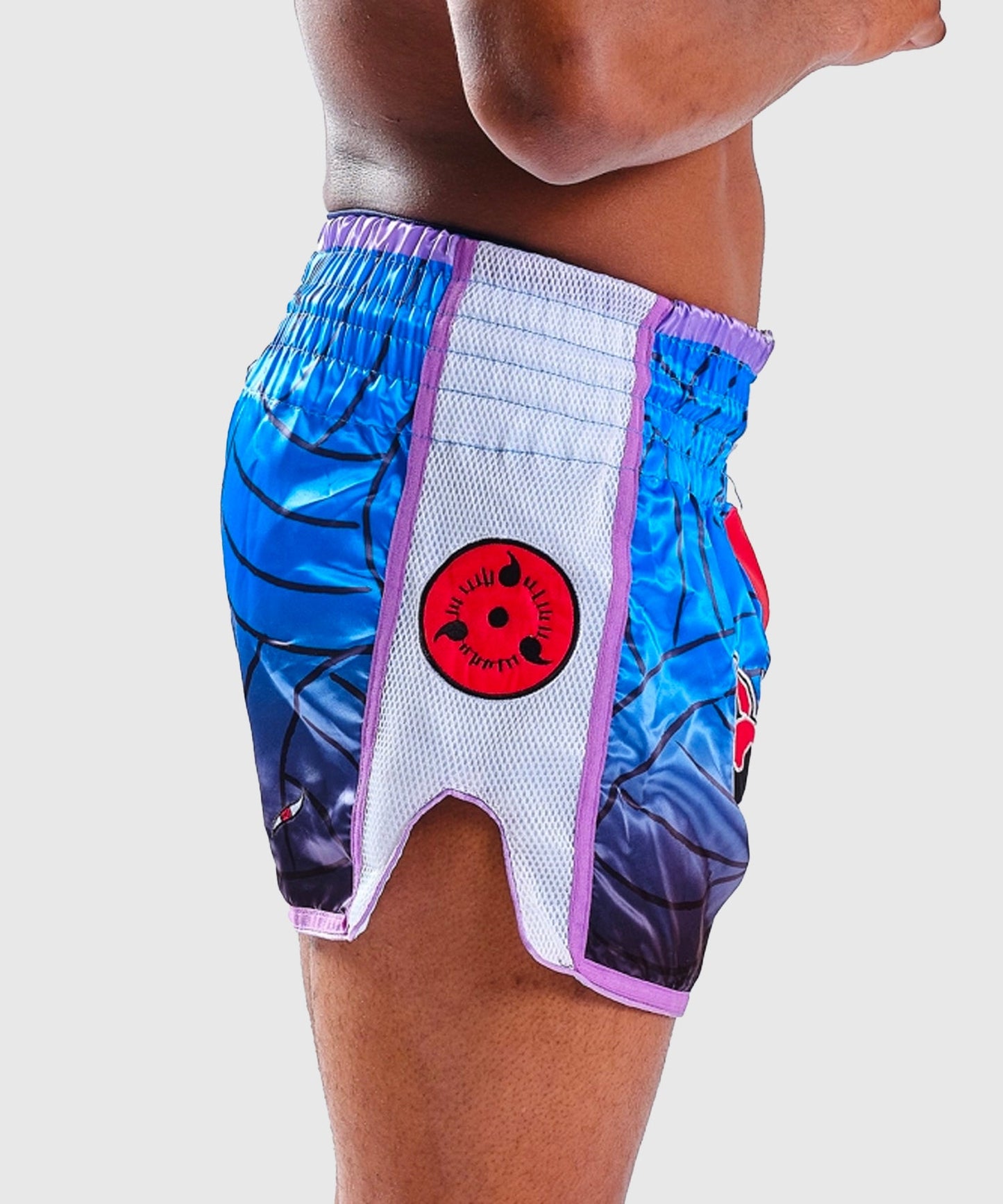 Elion X Naruto Sasuke Muay Thai Shorts - Blau