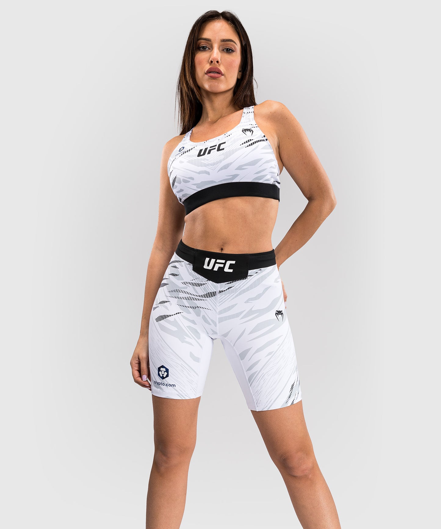 UFC Fusion by Venum Authentic Fight Night Damen Vale Tudo Short - Long Fit - Weiß
