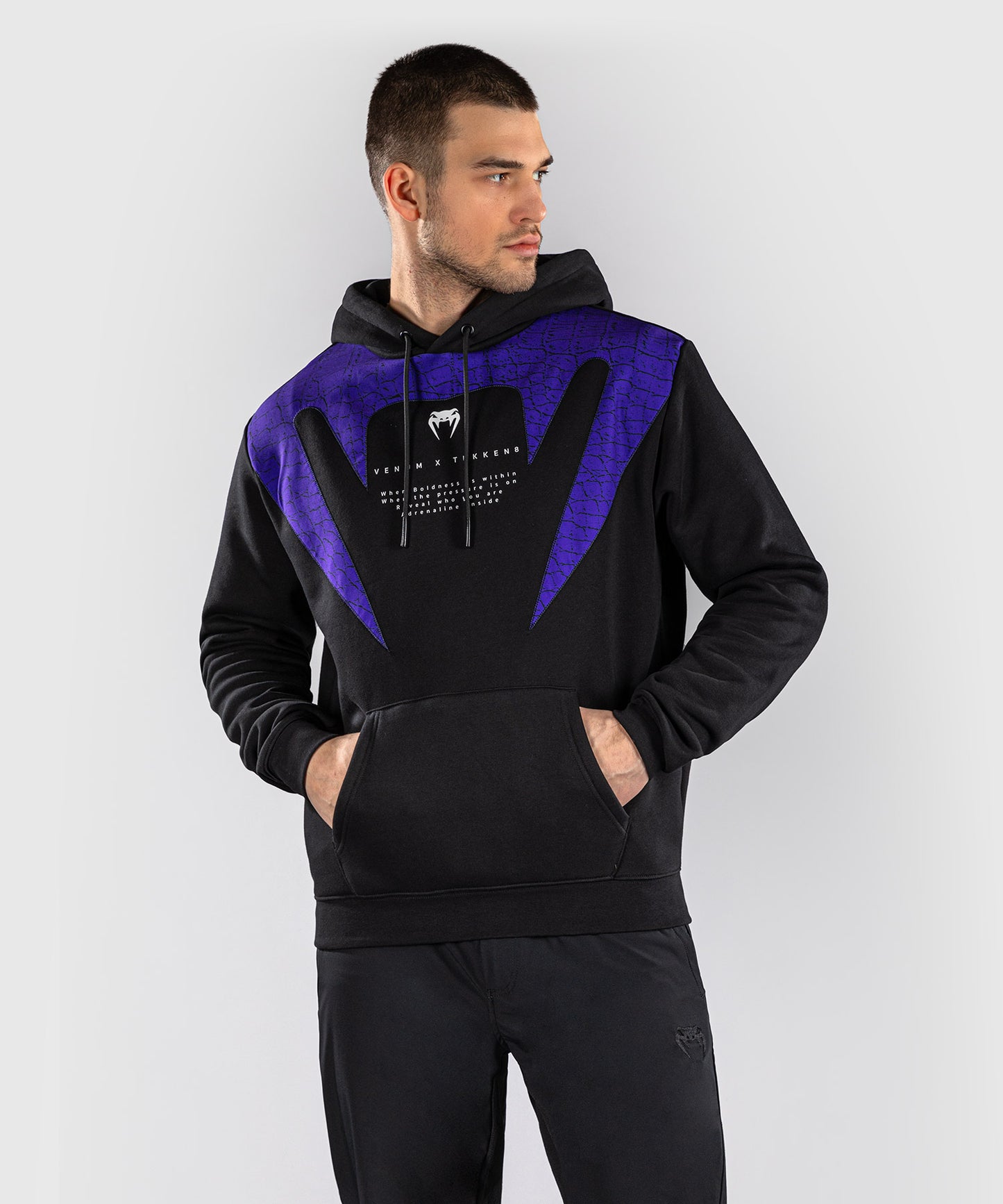 Venum x TEKKEN 8 Pullover Hoodie - Kazuya - Black/Purple