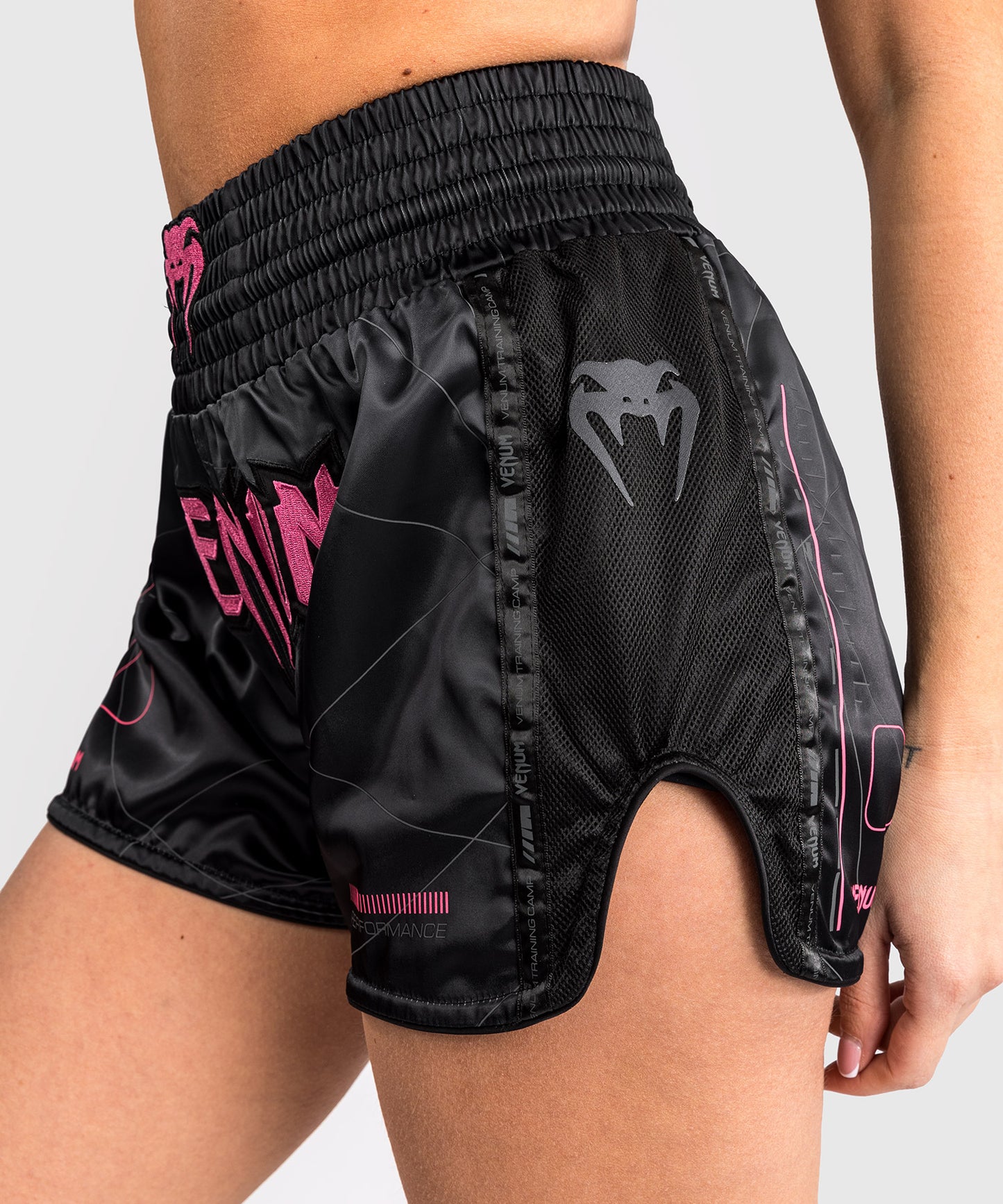 Venum Tactical XT Short de muay thai para mujer - negro/gris tormenta