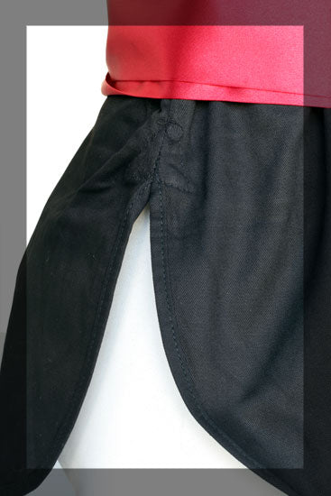 Veste de Kung-Fu avec ceinture rouge Fujimae - Noir