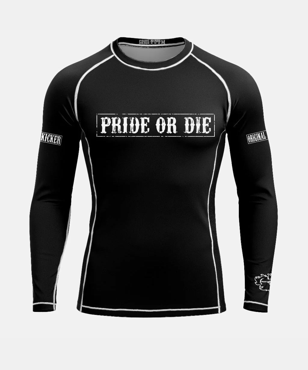 Rashguards Manches Longues Pride Or Die Fight Club - Noir
