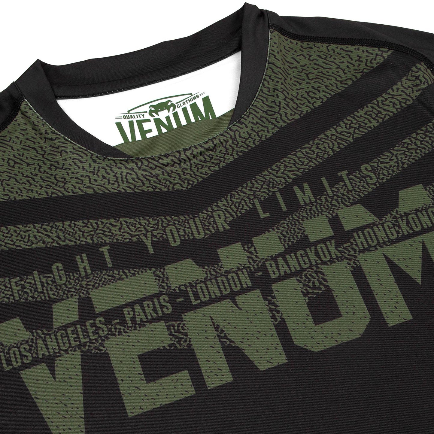 Dry Tech Venum Signature T-shirt - Black/Khaki - Exclusive