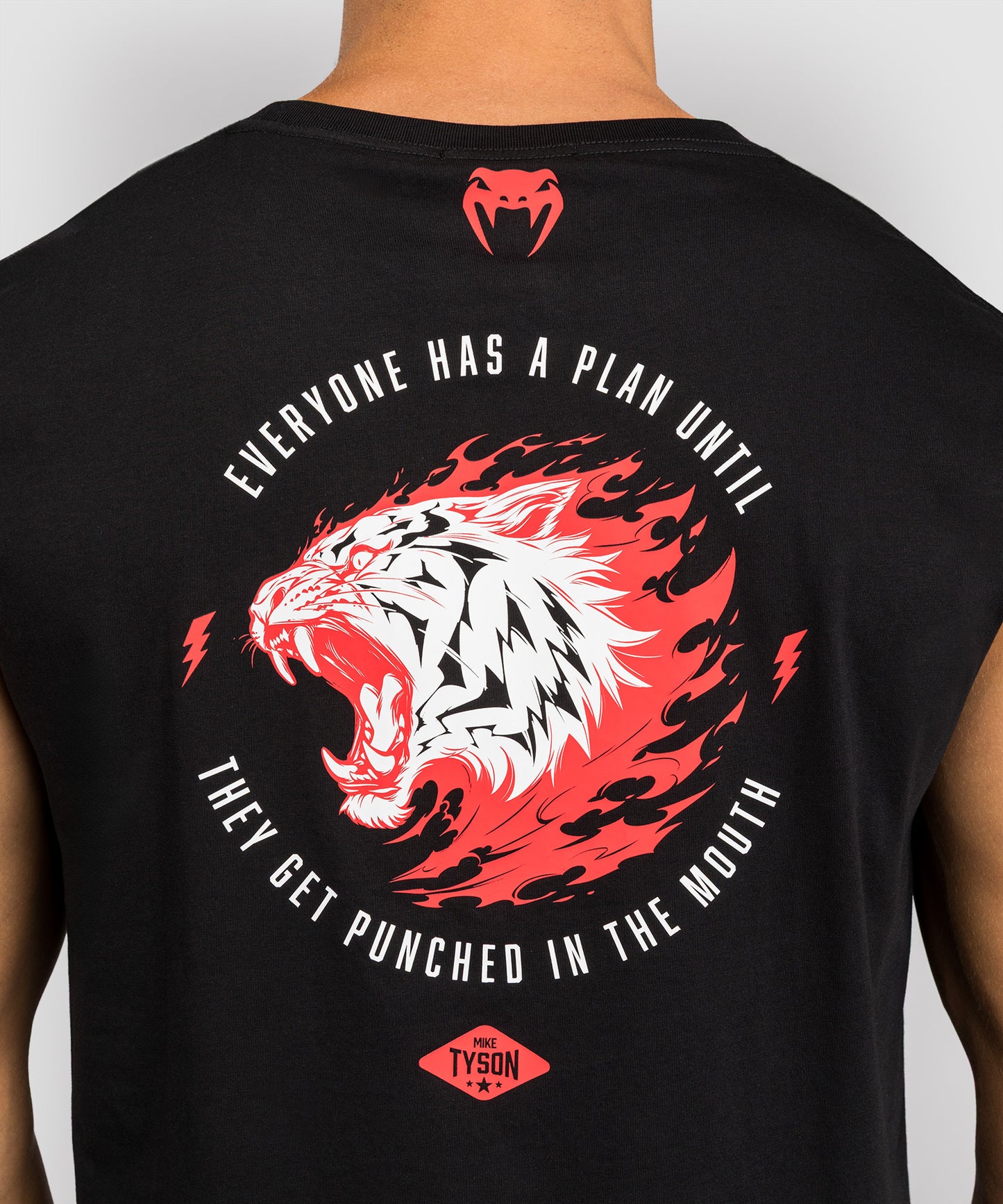 Venum x Mike Tyson Tiger Ärmelloses T-Shirt - Tiefschwarz