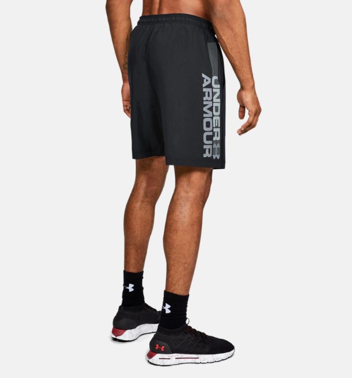 Short Under Armour Woven Graphic Wordmark - Noir
