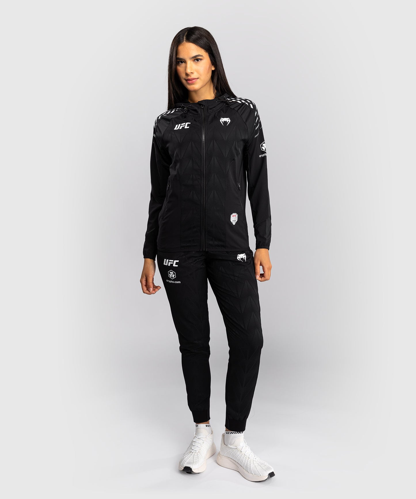 Women's UFC Zenith by Venum Black Authentic Fight Night Walkout Hoodie