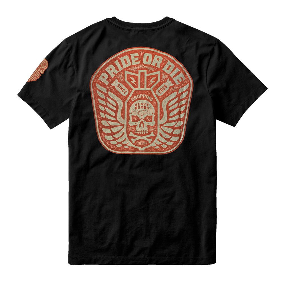 T-Shirt Pride Or Die Dropping Heavy Bombs - Noir