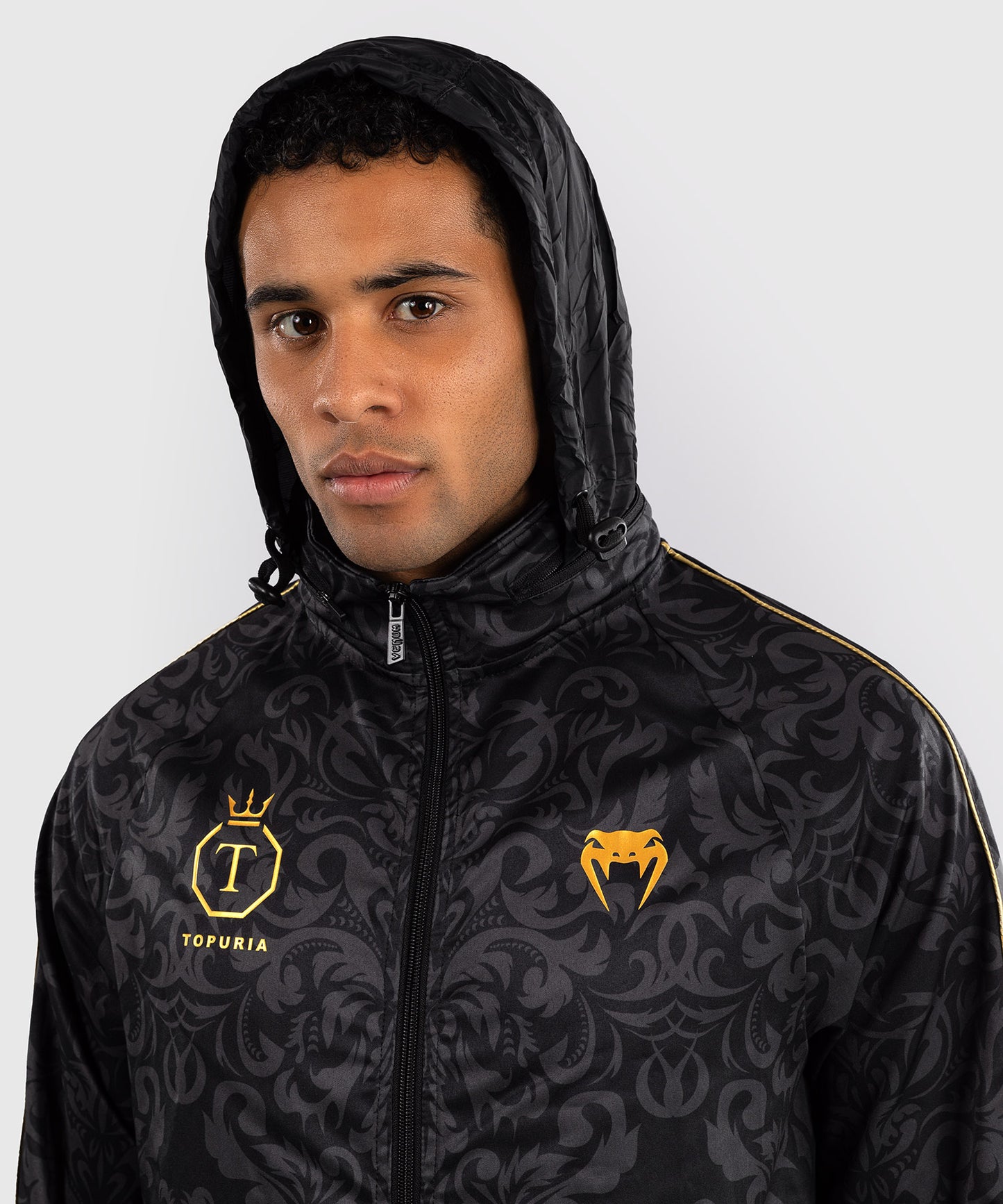 Veste de Survêtement Unmatched Edition Venum x Topuria - Noir/Doré