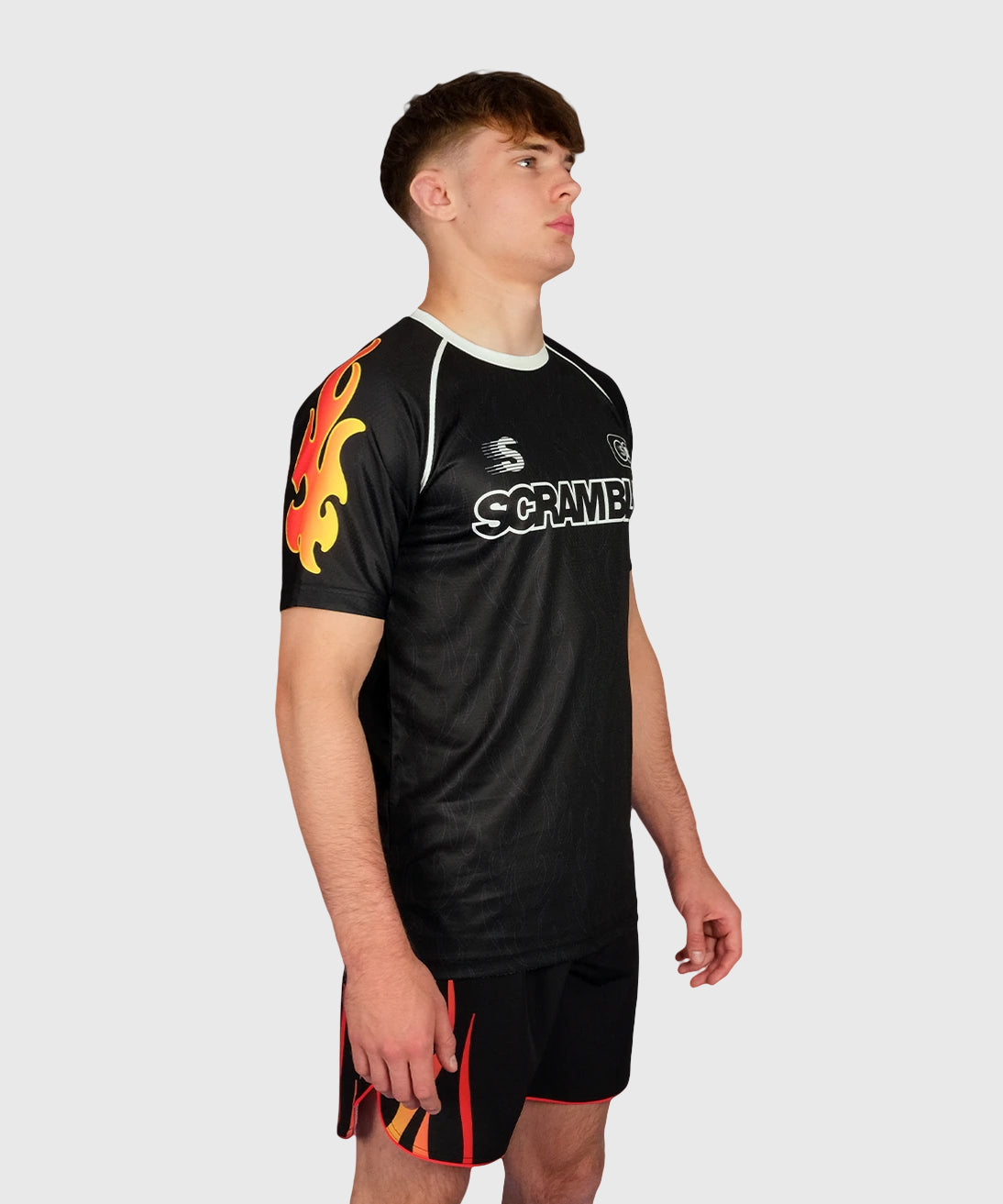 Dorai 1998 Fire Trainings-T-Shirt - Schwarz/Rot