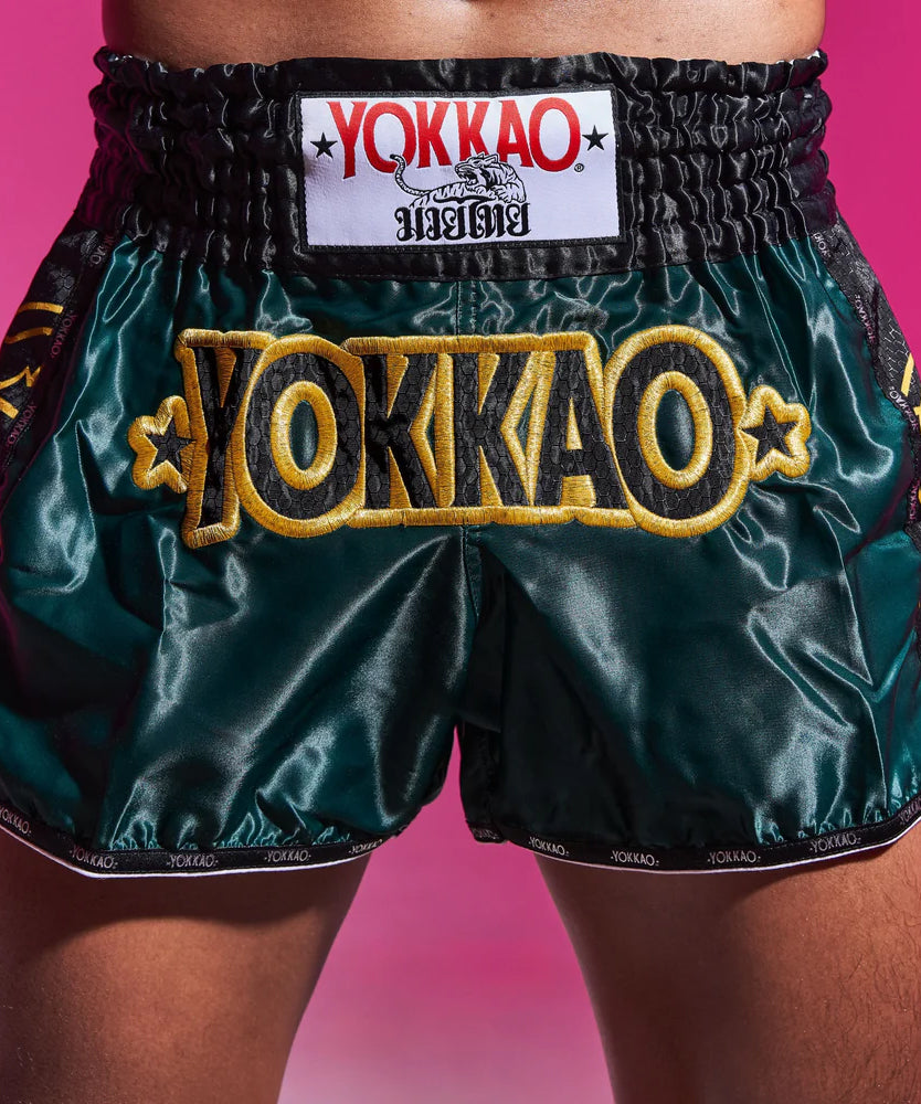 Yokkao Original Oro Muay Thai Shorts - Green
