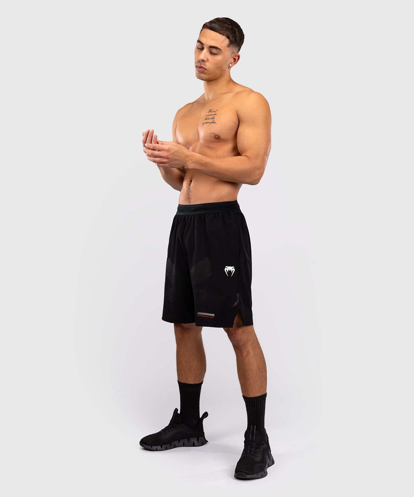Venum Tactical XT Pantalón Corto de Entrenamiento Hombre - Negro/Rojo Fuego