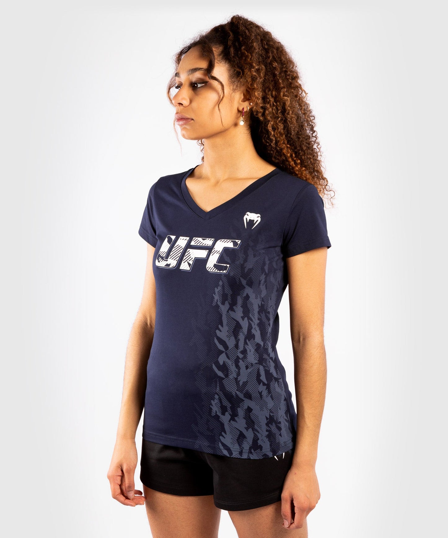 Women's UFC Venum Authentic Fight Week Short Sleeve T-Shirt - Navy Blue