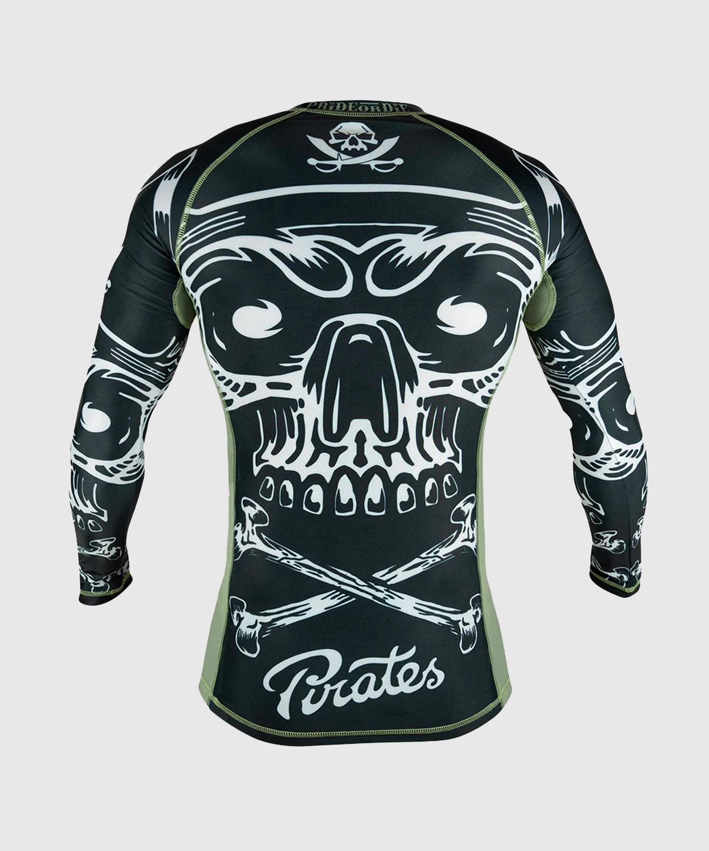 Rashguard À Manches Longues Pride Or Die Pirate V2 - Noir/Beige