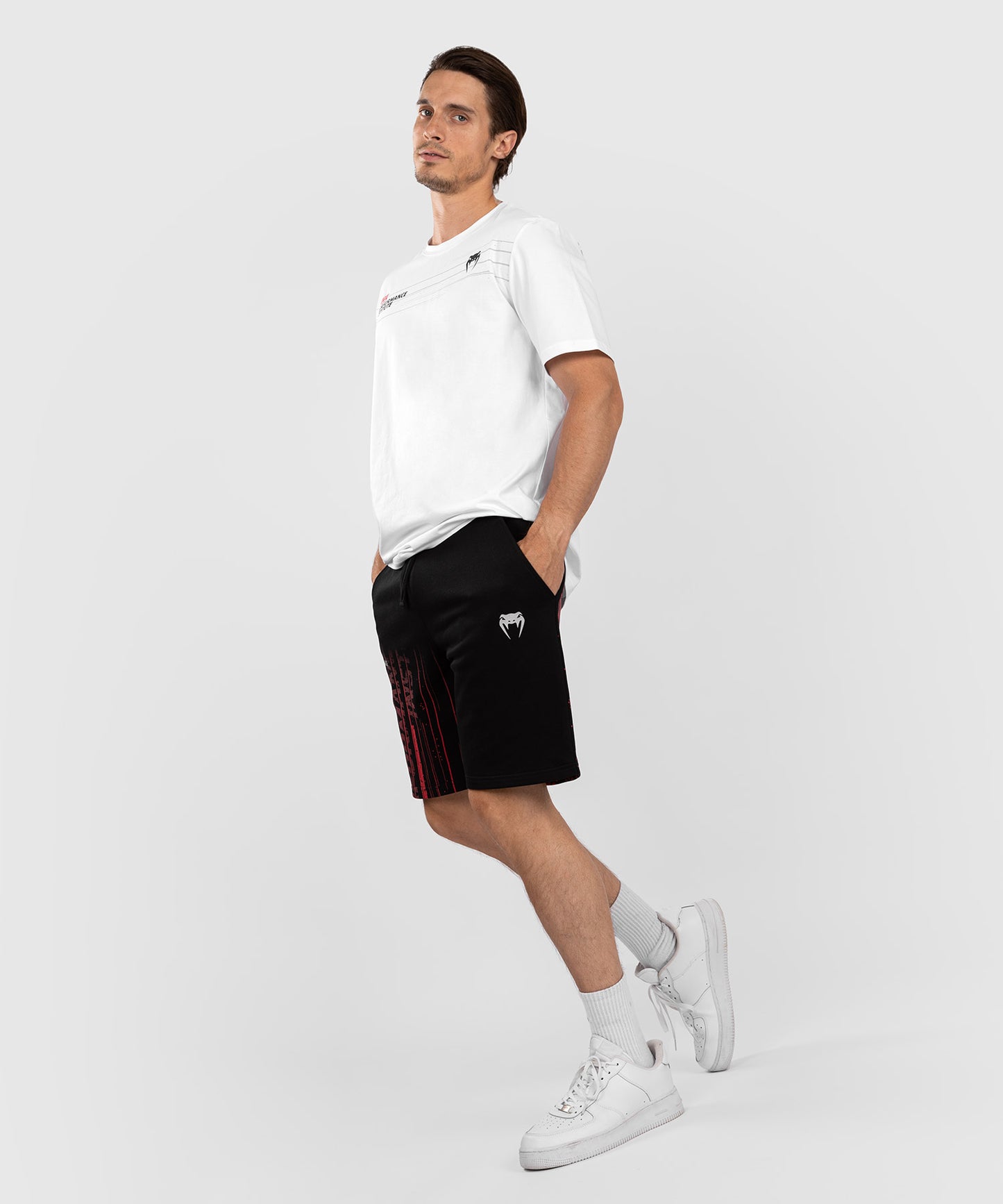 UFC Venum Performance Institute 2.0 Men’s Cotton Short - Black/Red