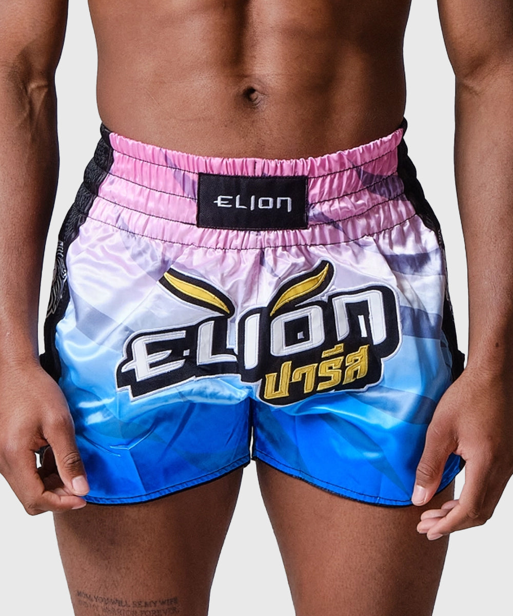 Elion Raja Muay Thai Shorts - Pink/Blue
