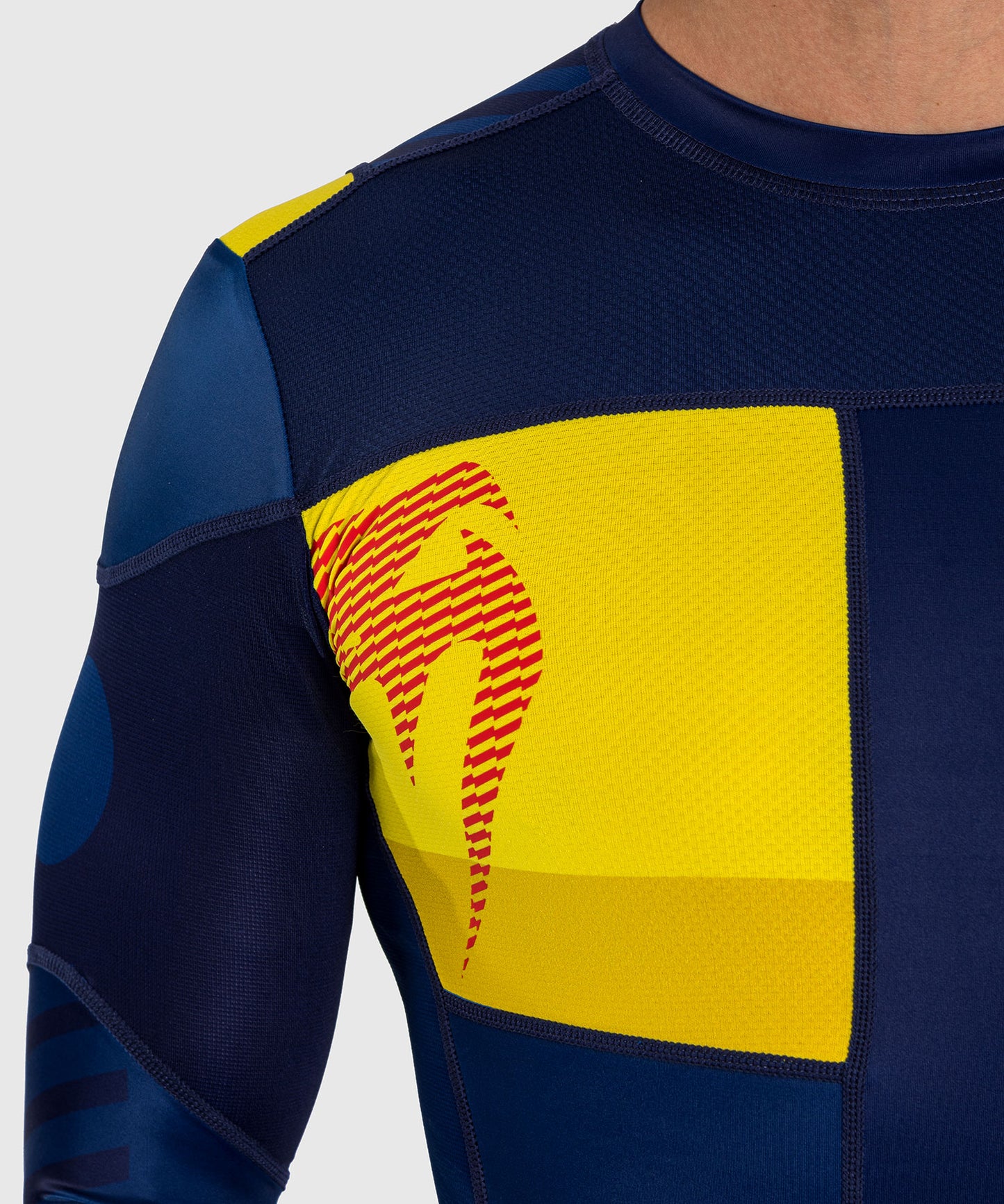 T-shirt Compression à Manches Longues Venum Sport 05 - Bleu/Jaune