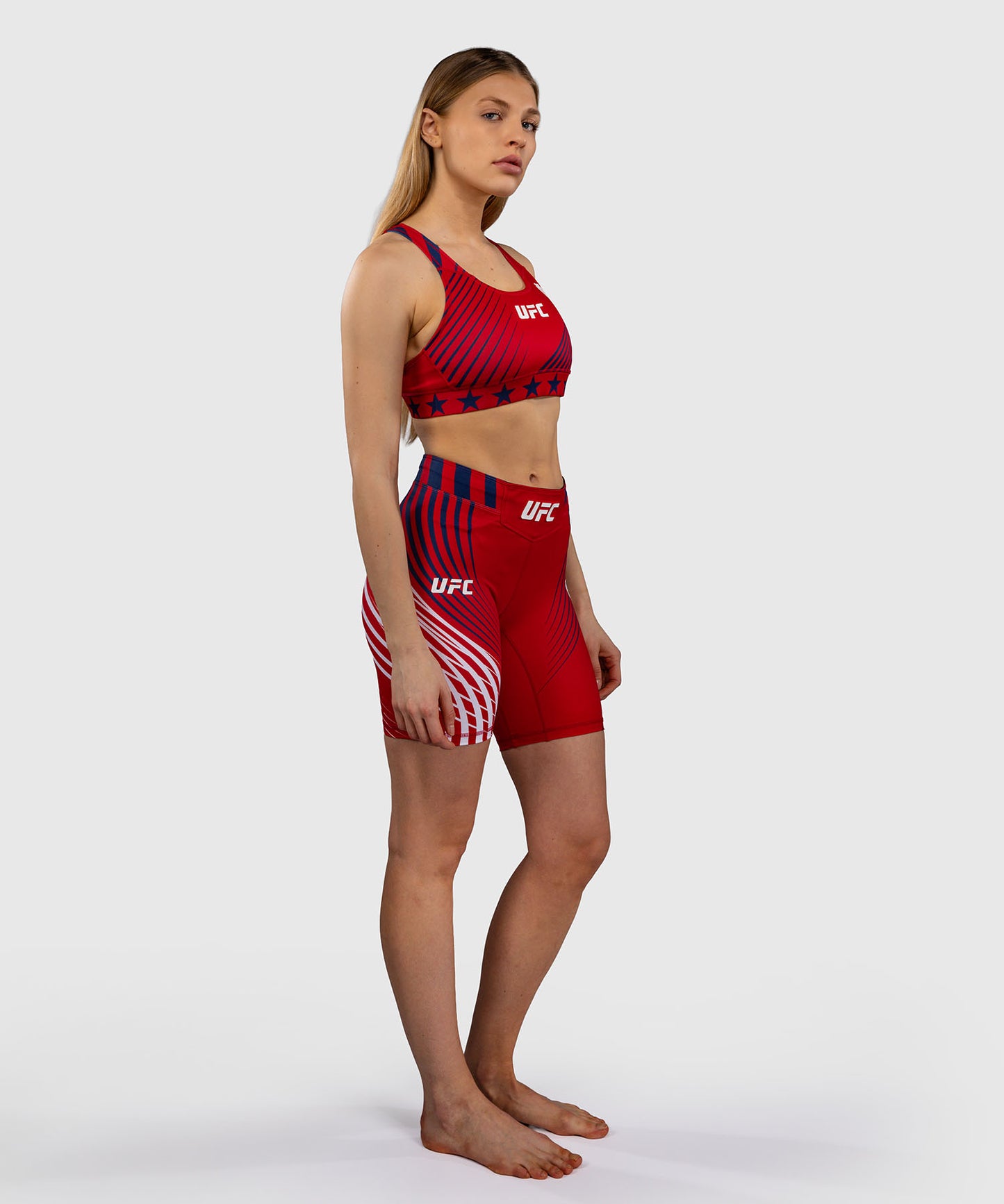 Official UFC Freedom 250 by Venum Authentic Fight Night Sport-BH für Damen - Rot