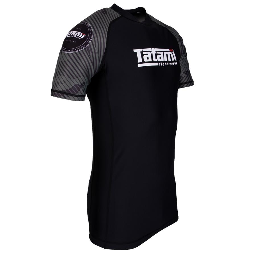 Rashguard Tatami Manches courtes Renegade Green Camo - Noir