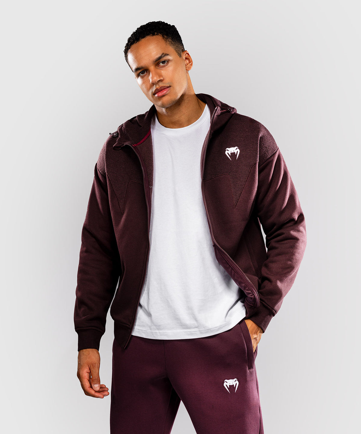 Venum Attack Fleece & Weave Trainingsjacke - Bordeaux