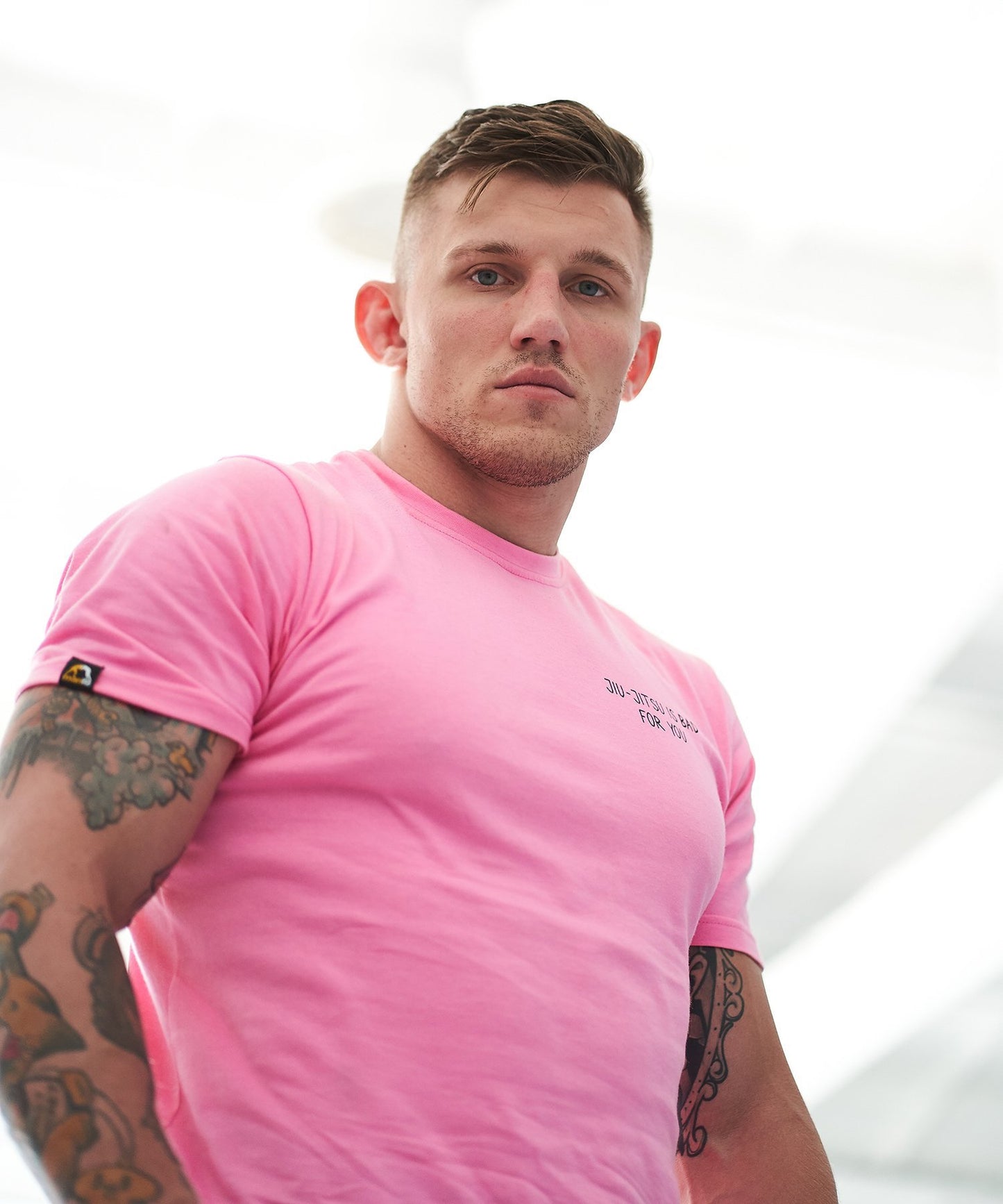 Manto X Ktof Balaclava Camiseta - Rosa/Negro