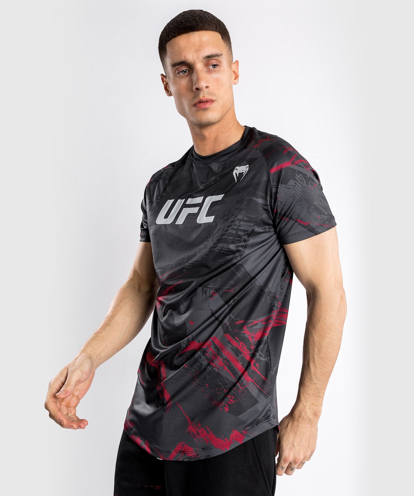 UFC Venum Authentic Fight Week 2.0 Men's Dry Tech Short Sleeve T-Shirt - Black