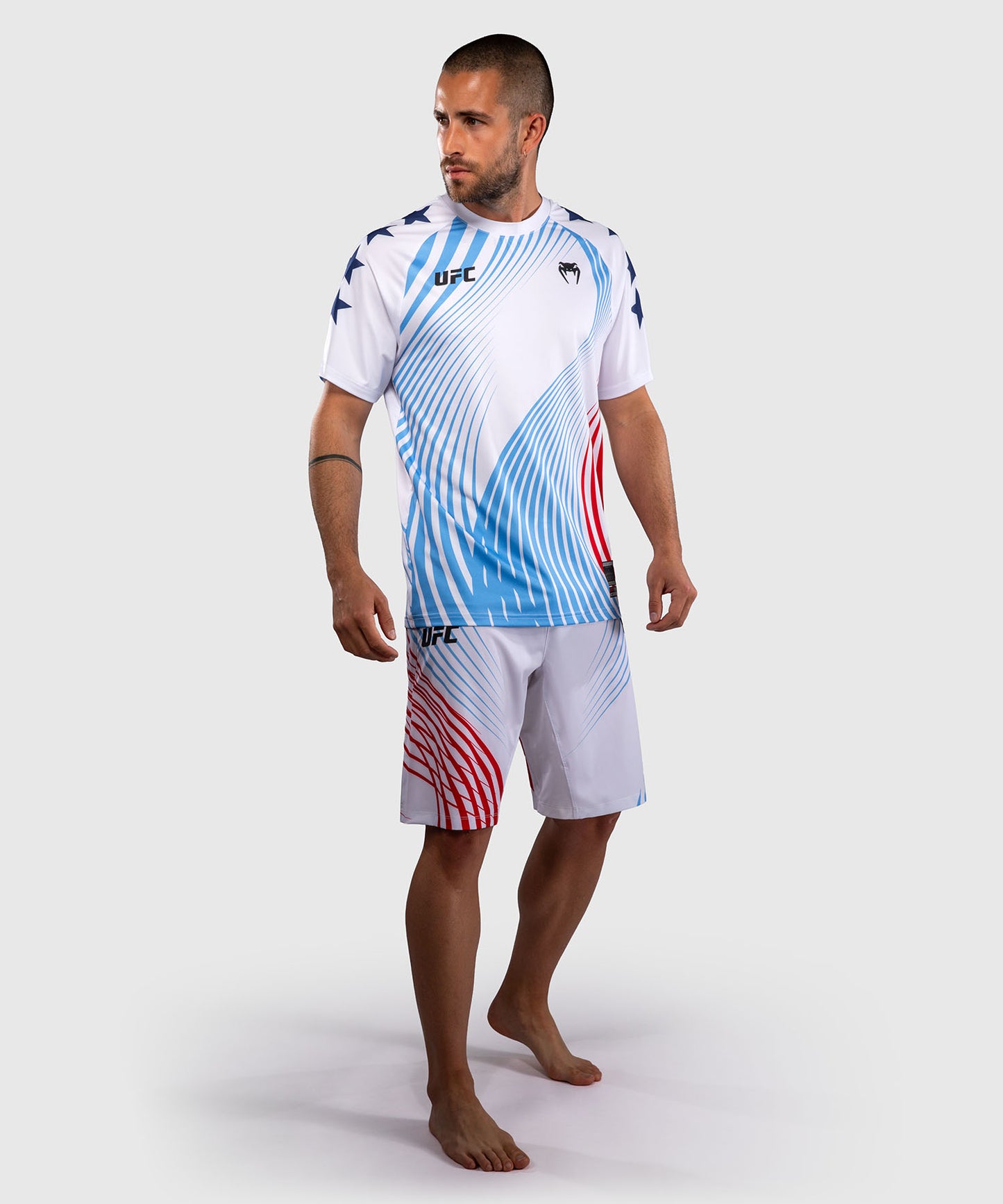 Official UFC Freedom 250 by Venum Authentic Fight Night Maillot Walkout pour homme - Blanc