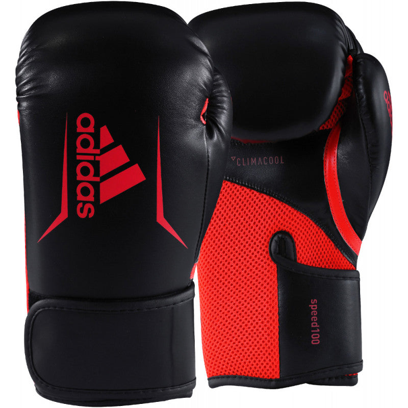 Adidas Speed 100 Boxing Gloves - Black/Red