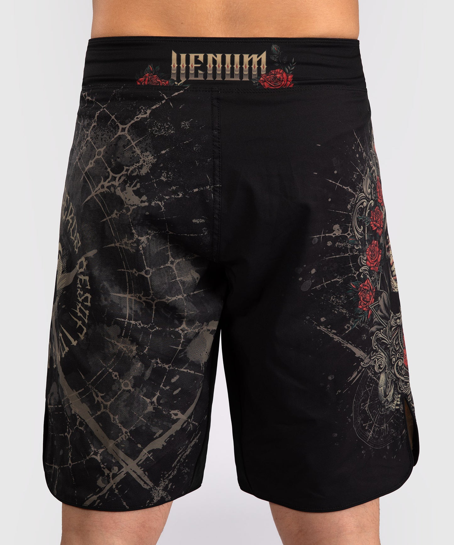 Venum Santa Muerte 5.0 Pantaloncini da Combattimento da Uomo - Nero Profondo/Oro
