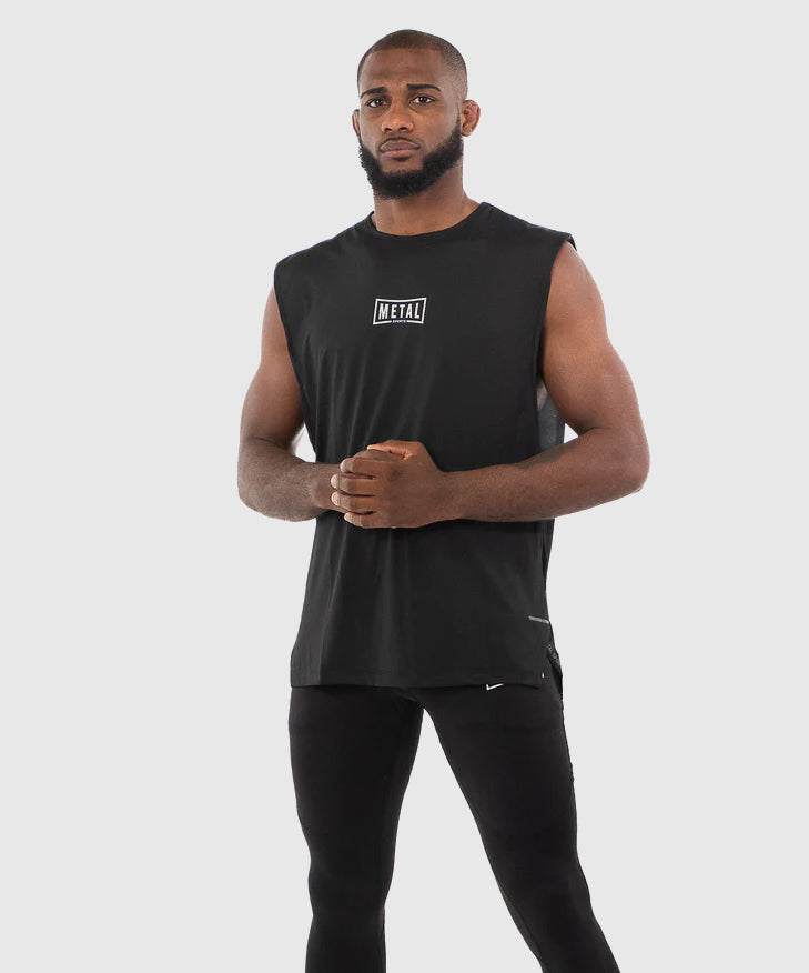 Metal Boxe Entrenamiento Metal Camiseta de tirantes - Negro
