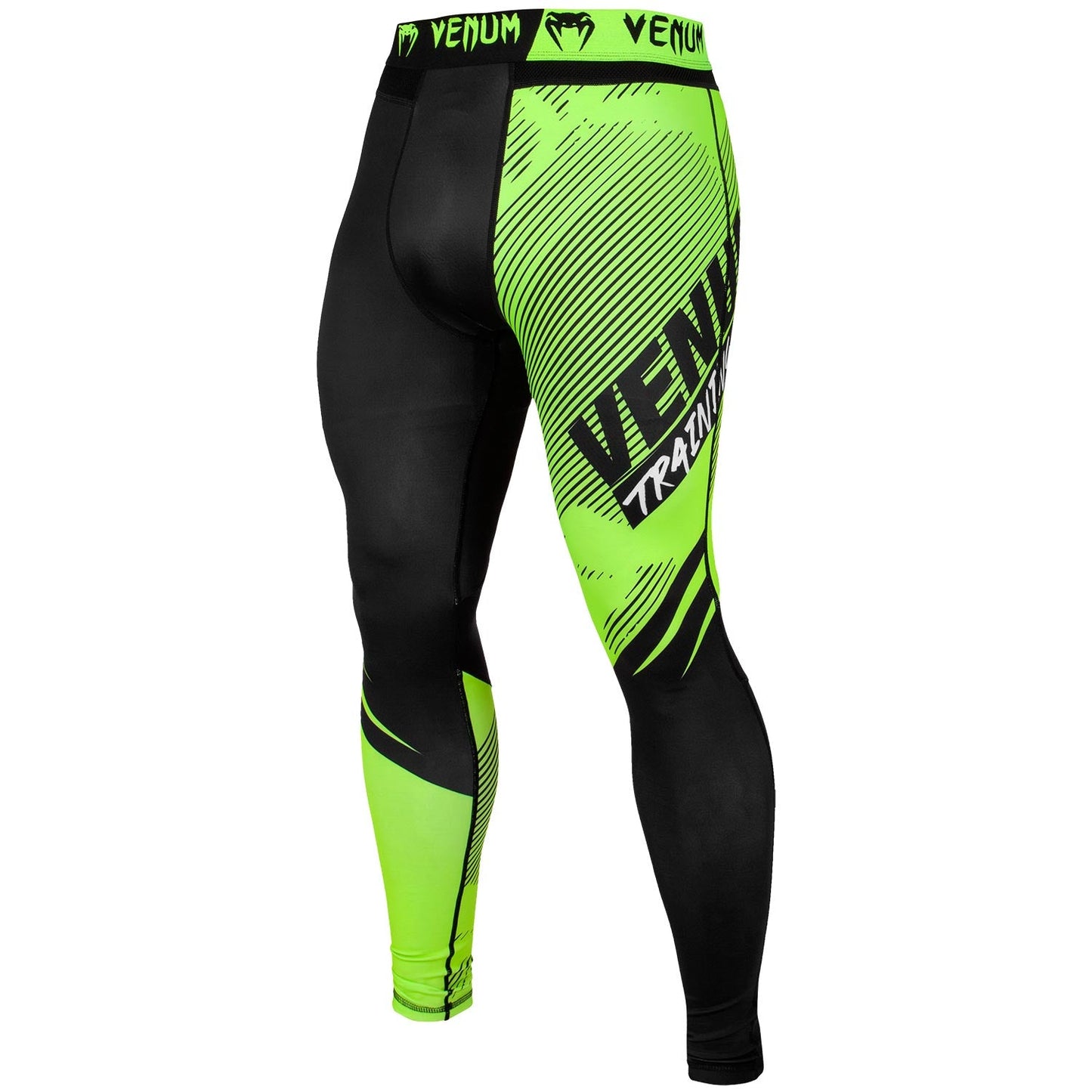 Venum Training Camp 2.0 Compression Pants - Black/Fluorescent Yellow