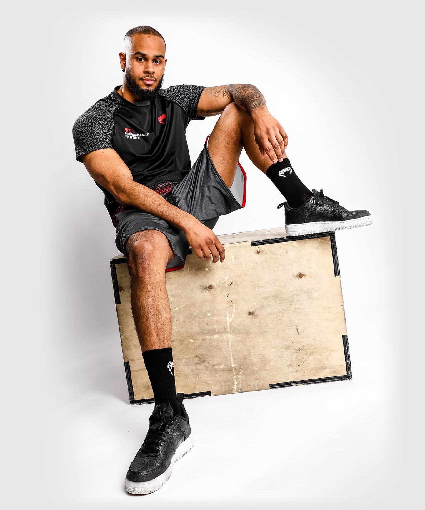 T-Shirt Dry Tech UFC Venum Performance Institute - Black/Red
