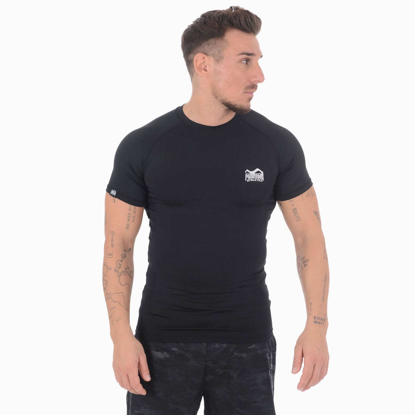 Rashguard Phantom Athletics Tactic - Noir - Manches Courtes