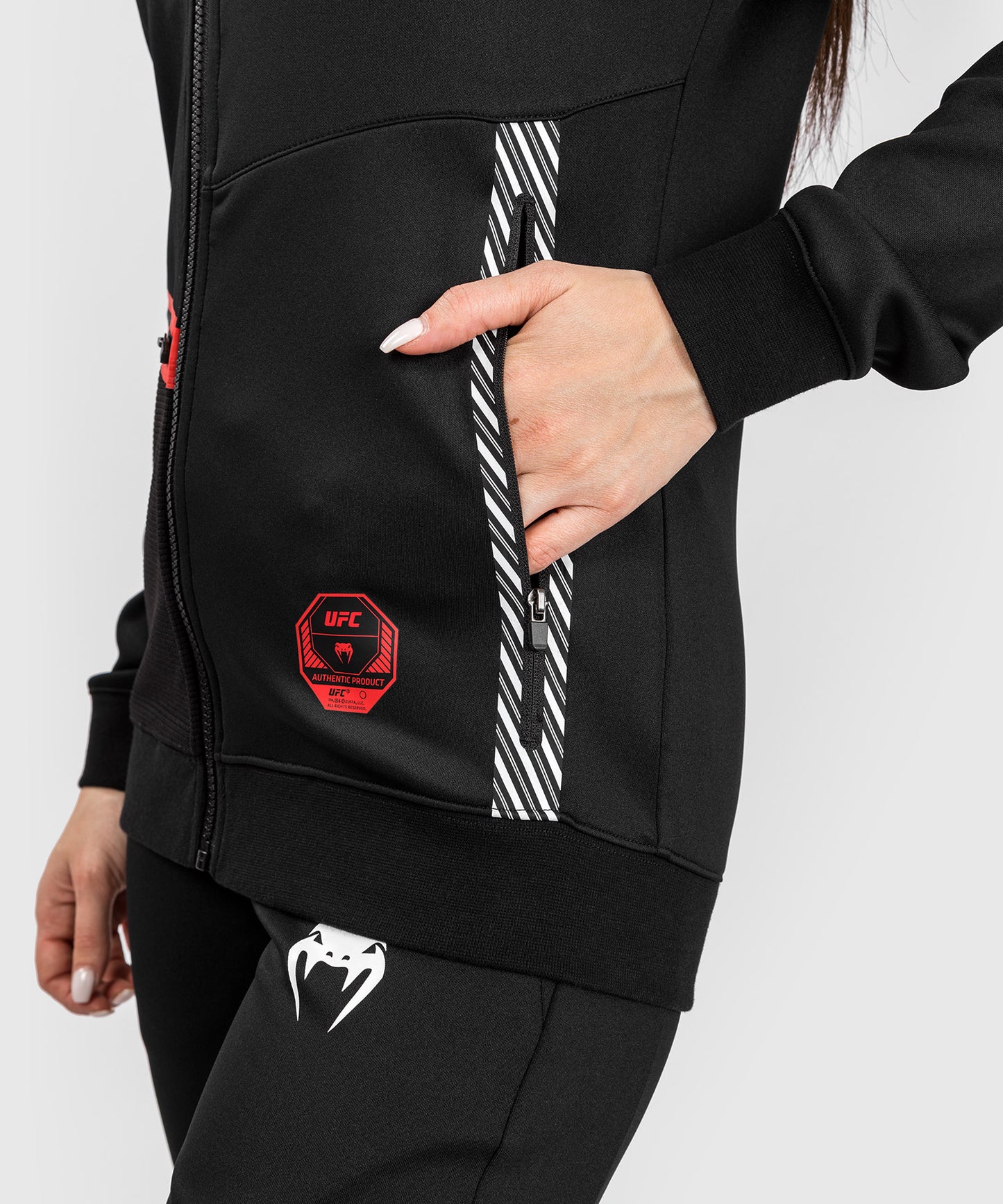 UFC Adrenaline by Venum Fight Week Women’s Zip Hoodie - Black