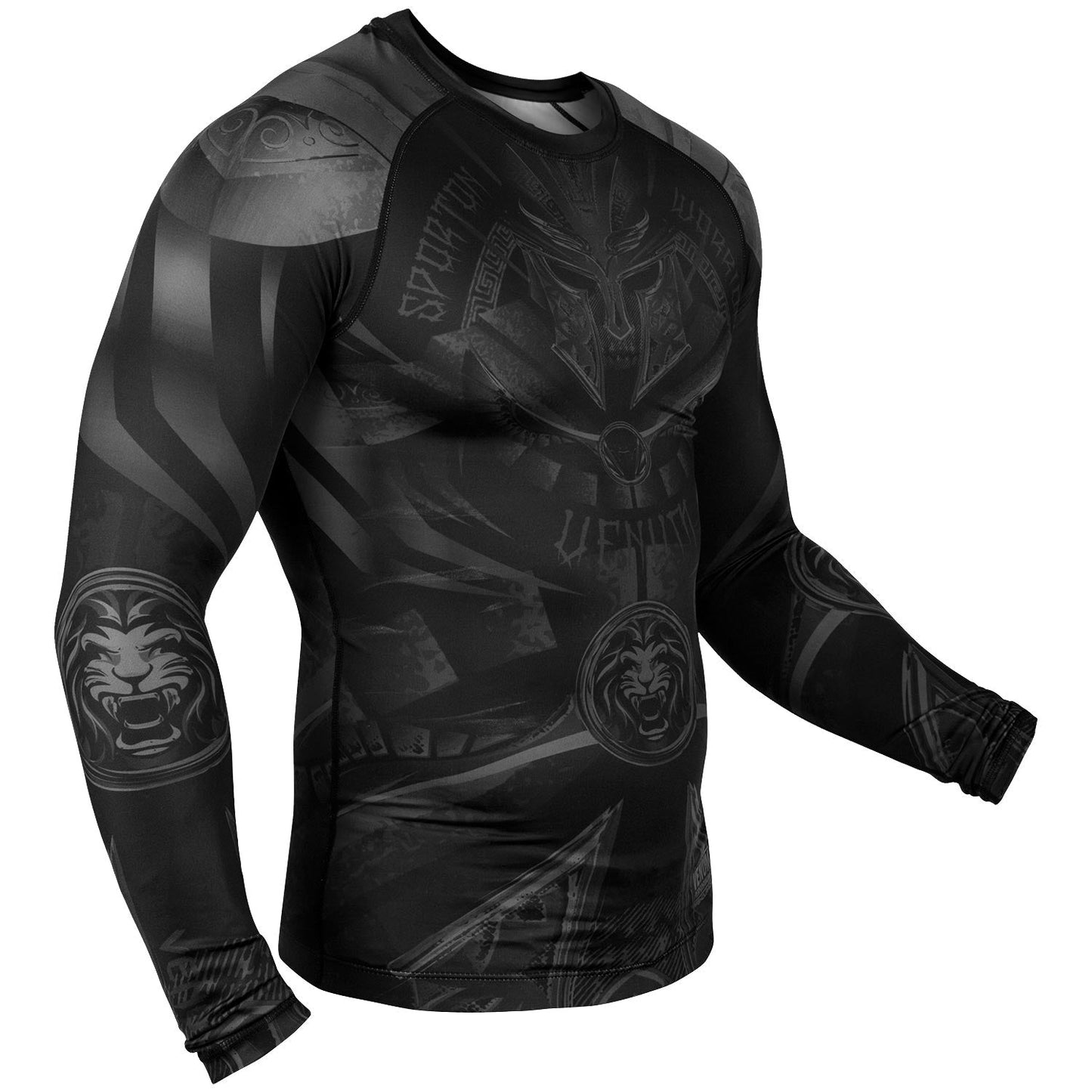 Rashguard Venum Gladiator 3.0 Long Sleeve - Black/Black - Exclusive