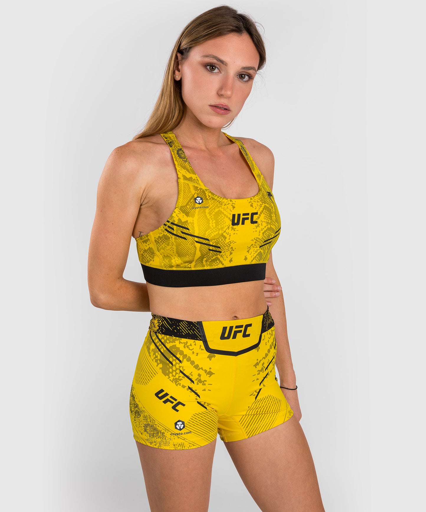 UFC Adrenaline by Venum Authentic Fight Night Women’s Sports Bra - Yellow