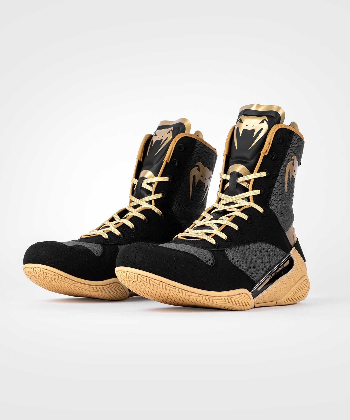 Chaussures de boxe Venum Elite - Noir/Beige