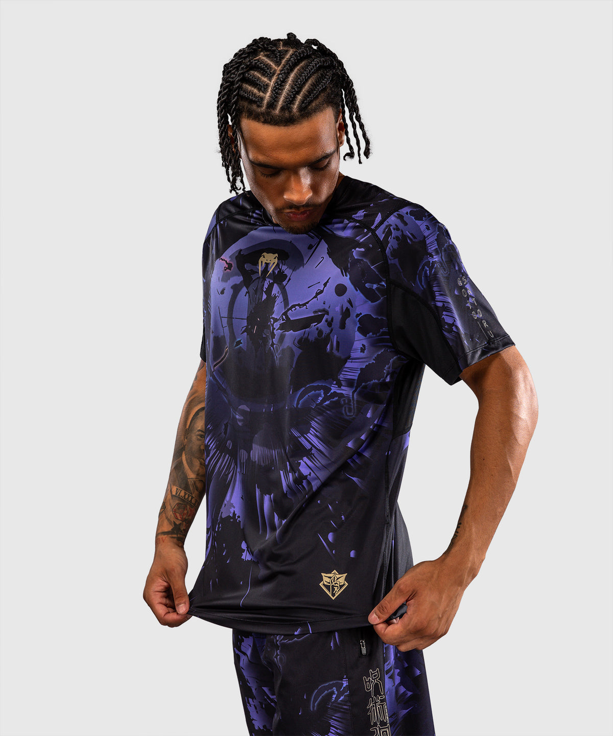 Jujutsu Kaisen x Venum Gojo Dry-Tech-T-Shirt – Lila