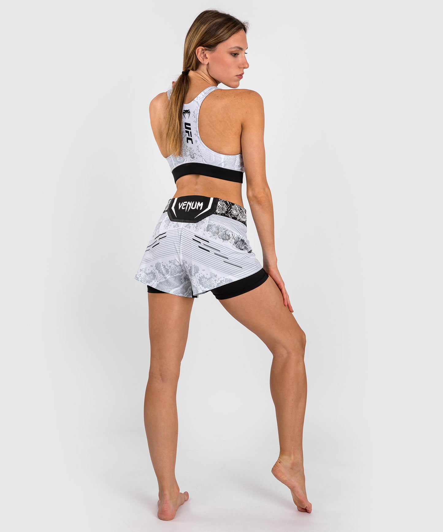 UFC Adrenaline by Venum Authentic Fight Night Women’s Fight Short - White
