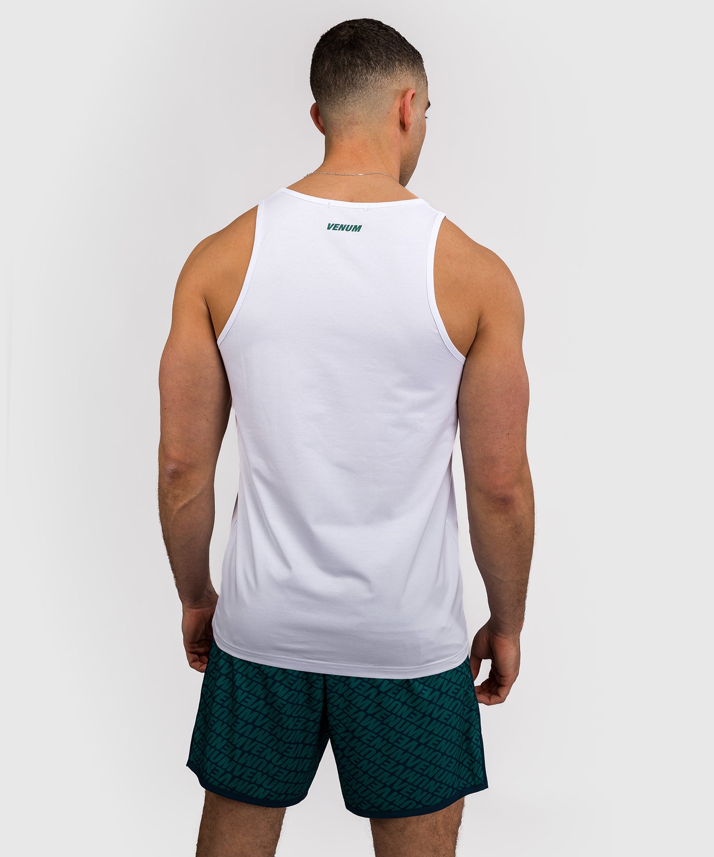Venum Echo Tank Top - White/Emerald Green