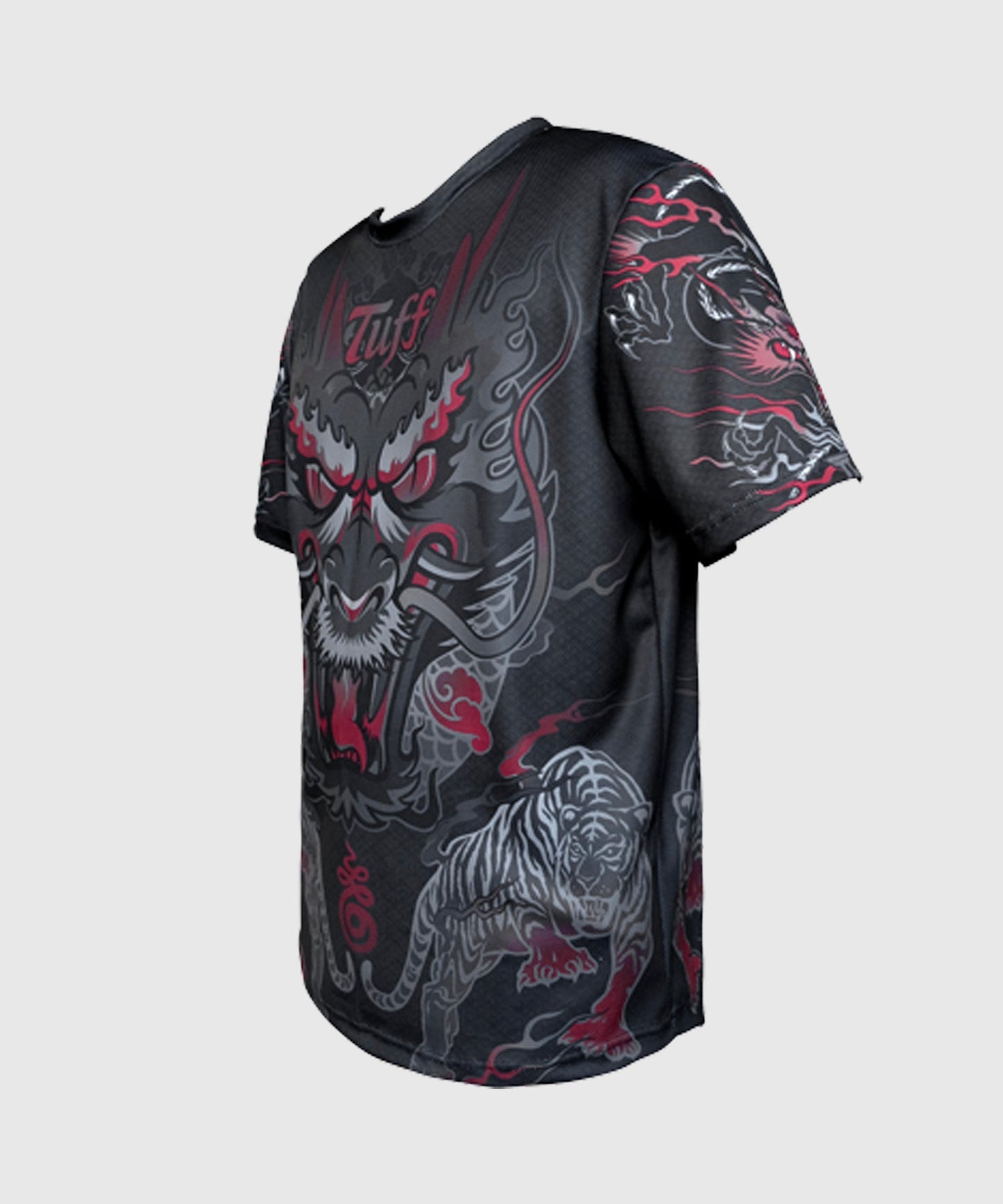 King Dry Fit Tuff Shirt Of Dragon Muay Thai T-Shirt - Schwarz