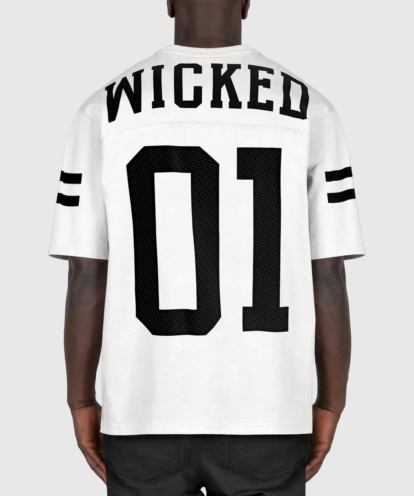 Wicked One Quaterback Oversize-T-Shirt - Weiß