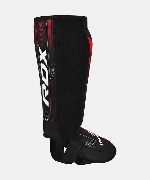 RDX Neoprene Shin Guards IMMAF Approved - Black/Red