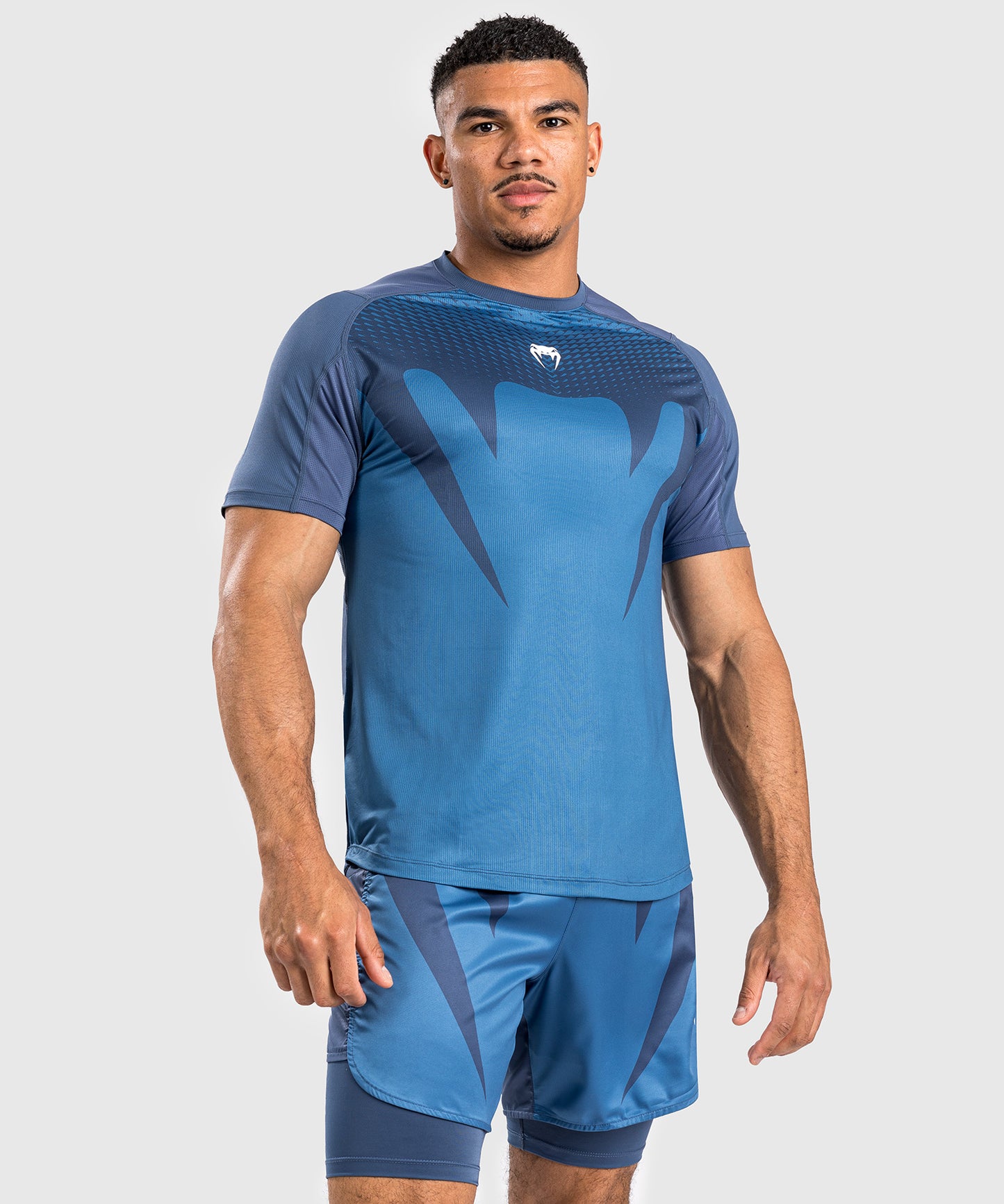 T-Shirt Dry-Tech Pour Hommes Venum Attack - Bleu Marine