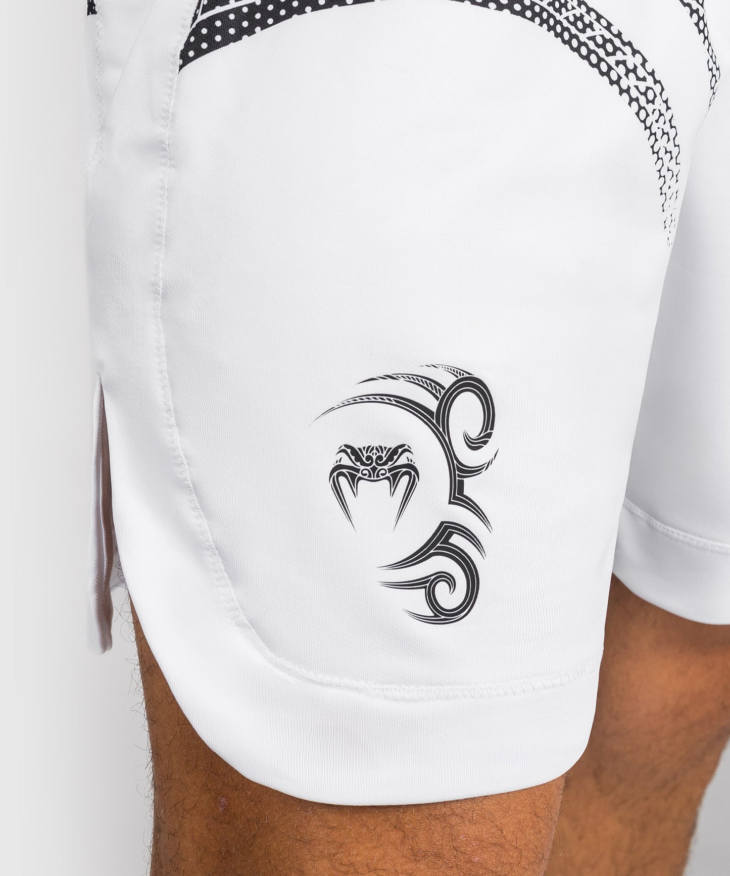 Venum x Mike Tyson Tiger Boxshorts - Optisch Weiß/Tiefschwarz