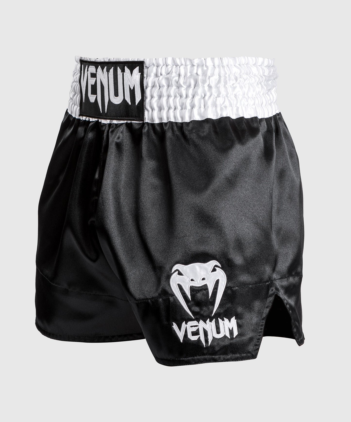 Venum Classic - Short Muay Thaï Blanc/Noir/Blanc