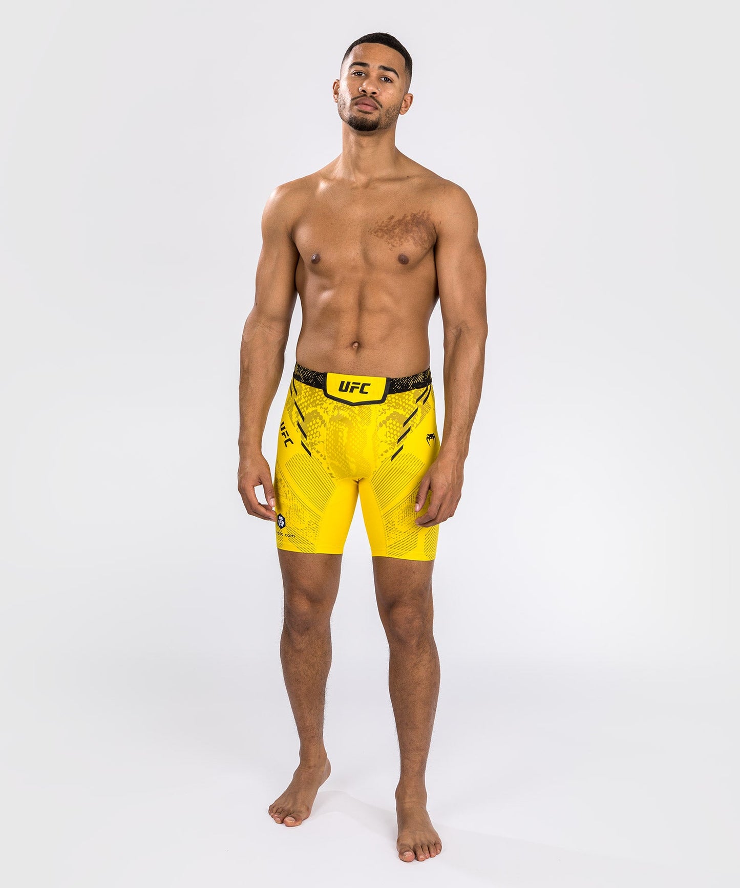 UFC Men's Compression Short Adrenaline by Venum Authentic Fight Night - Yellow